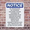 Signmission No Trespassing No Loitering Violators OSHA Notice Sign, Plastic, 10in W x 14in L, 2PK OS-2PACK-NS-P-1014-V-14933 - alternate 6